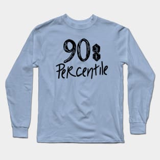 90s Percentile Logo - SIMPLE Long Sleeve T-Shirt